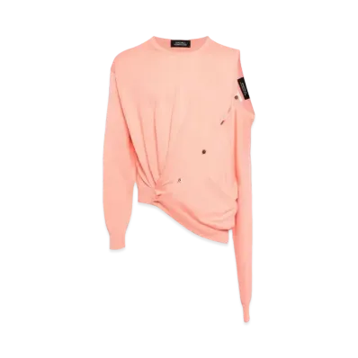 doublet Cutout Pullover "Salmon Pink"