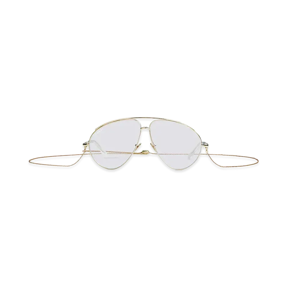 GUCCI Women's 'Aviator' Sunglasses "Gold"