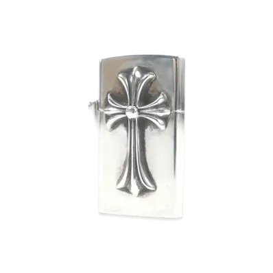 Chrome Hearts V2 Small CH Cross Narrow Zippo Lighter Silver 925 "Silver"