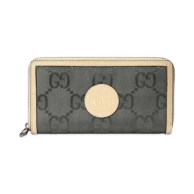 GUCCI Off The Grid Zip Around Wallet "Dark Grey"