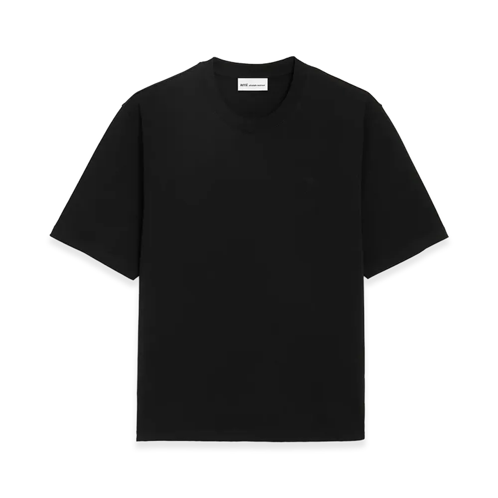 AMI PARIS Cotton Ami De Coeur T-Shirt "Black"