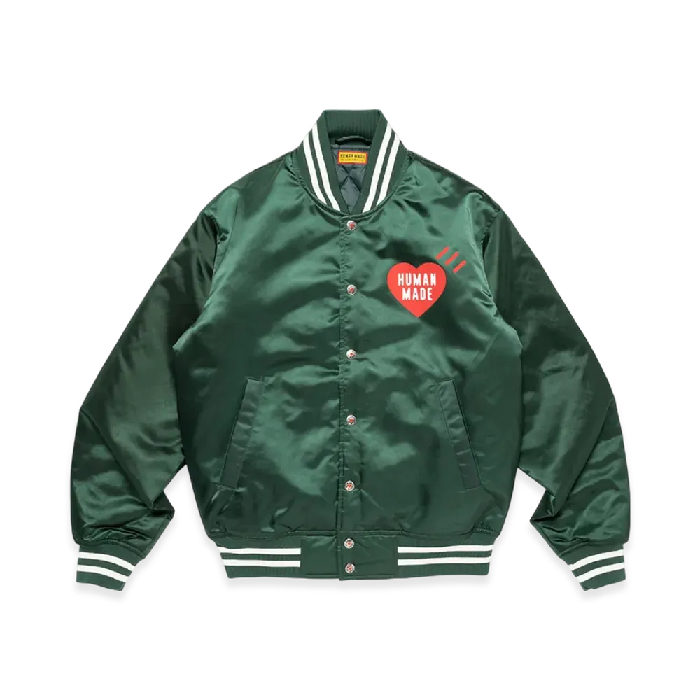 HUMAN MADE Nylon Stadium Jacket "Green"