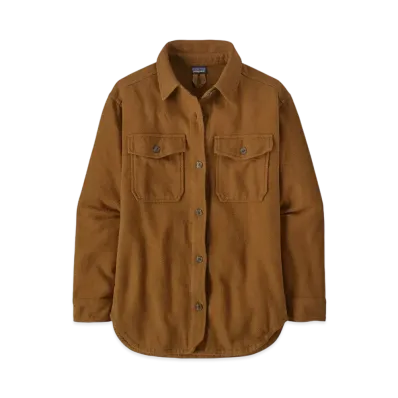 Patagonia Women's Fjord Loft Overshirt Jacket "Brown"