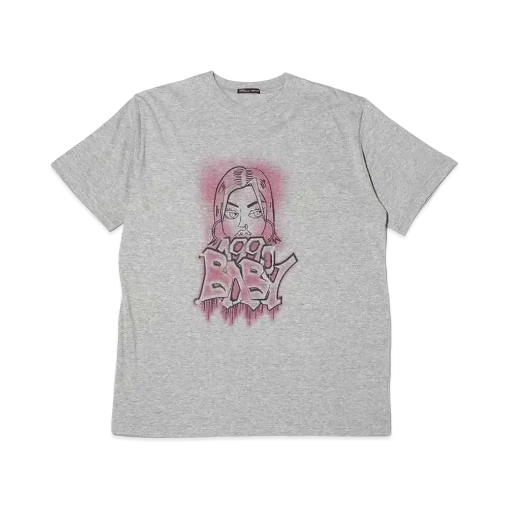atmos pink x Riehata Graphic Art Tee "Gray"