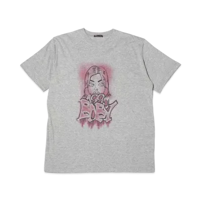 atmos pink x Riehata Graphic Art Tee "Gray"