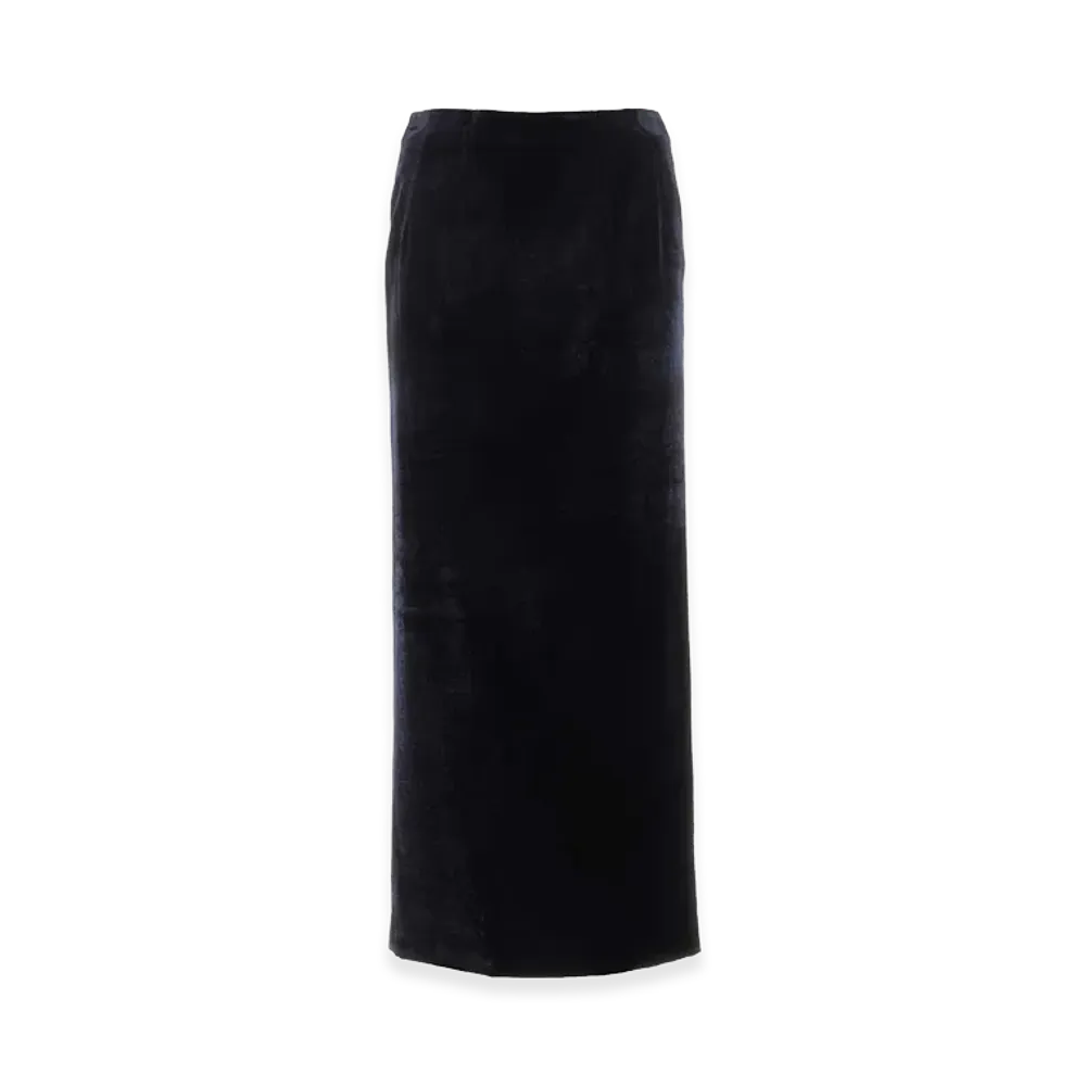 FENDI Women's Velvet Skirt "Midnight Blue"