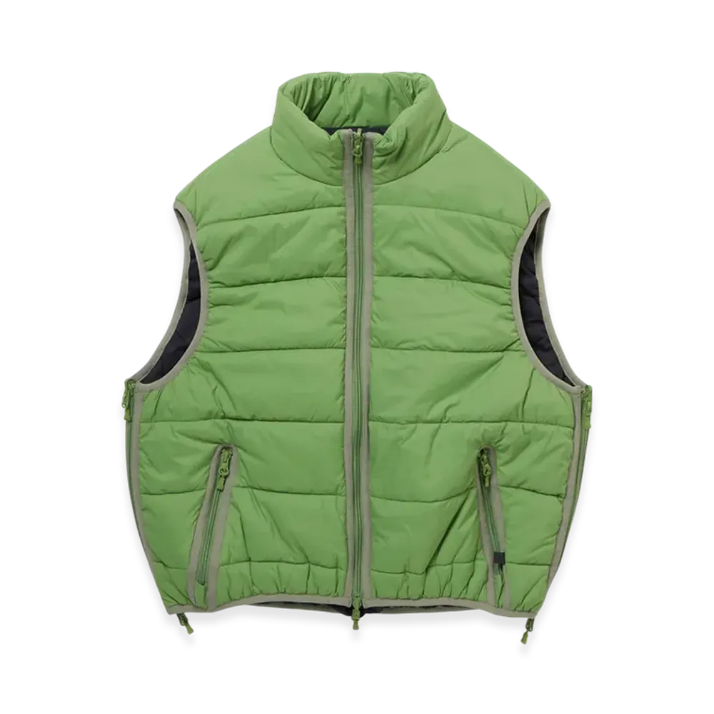 DAIWA PIER39 W'S Tech Reversible Climbers Puff Vest "Green x Black"