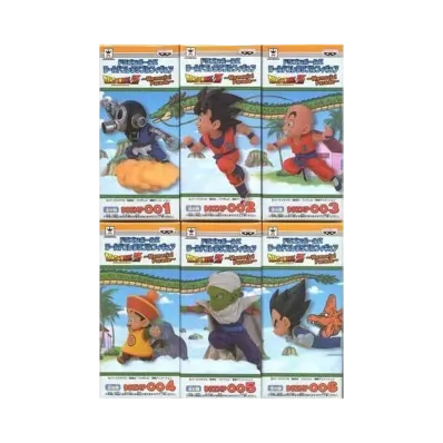 Banpresto Dragon Ball Z World Collectable Figure Memorial Parade Complete 6 Piece Set
