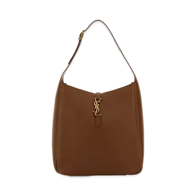 Saint Laurent Women's Caramel Leather Large Le 5 A 7 Shoulder Bag "Camel"