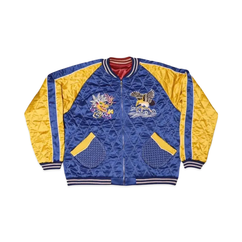 SAPEur Reversible Souvenir Jacket "Burgundy/Blue"