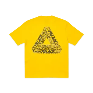 PALACE Tri-Text T-Shirt "Yellow"