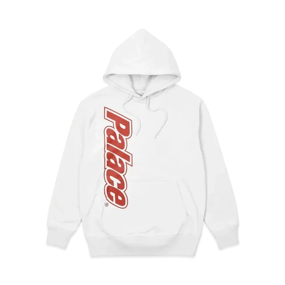 PALACE LOWERCASE FONT HOOD "White"