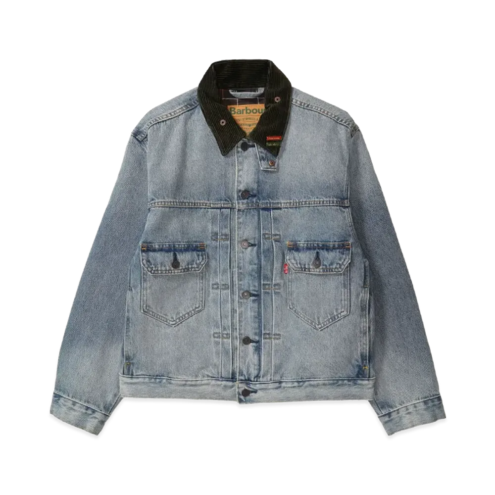 Levi's x Barbour Type II Denim Trucker "Washed Indigo"