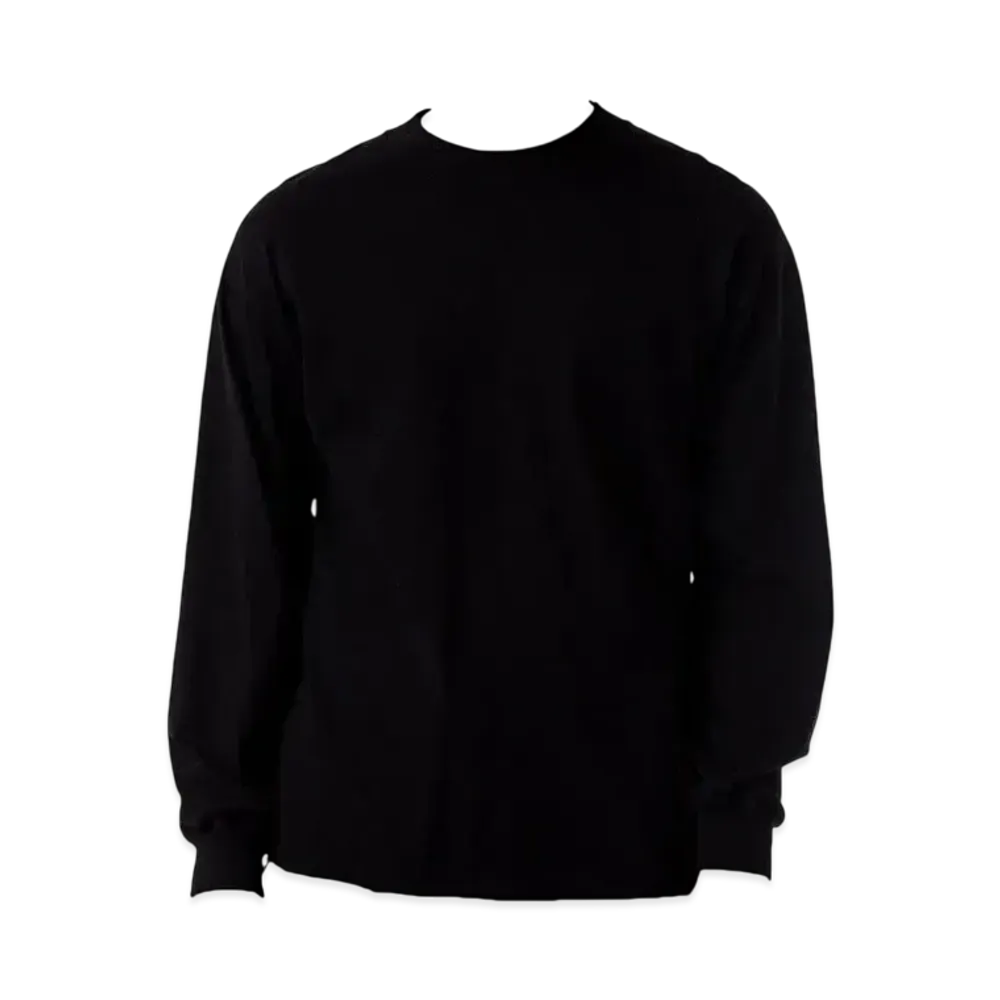 Los Angeles Apparel Long Sleeve Garment Dye Mockneck T-Shirt "Black"