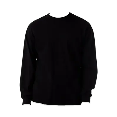 Los Angeles Apparel Long Sleeve Garment Dye Mockneck T-Shirt "Black"