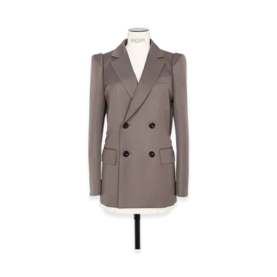 sacai Doeskin Mix Jacket "Taupe/Black"