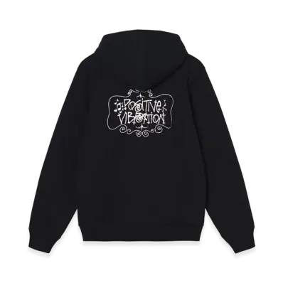 Stussy Positive Vibrations Embroidered Hoodie "Black"