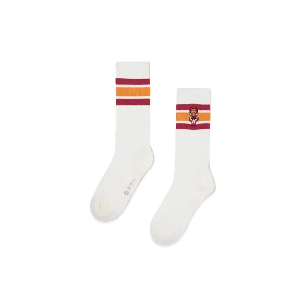 graniph x Evangelion New Theatrical Edition Unit 2 Long Socks "White"