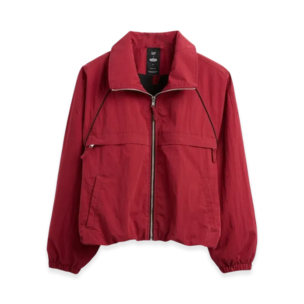 Gap x Stranger Things Flannel Lined Track Jacket "New Classic Red"