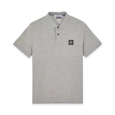 Stone Island 2SC17 Stretch Cotton Pique Polo Shirt - 23SS "Dust Melange"