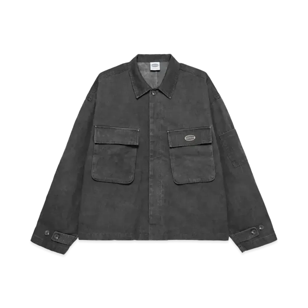 Paragraph Washed Oversized Jacke "Charcoal"