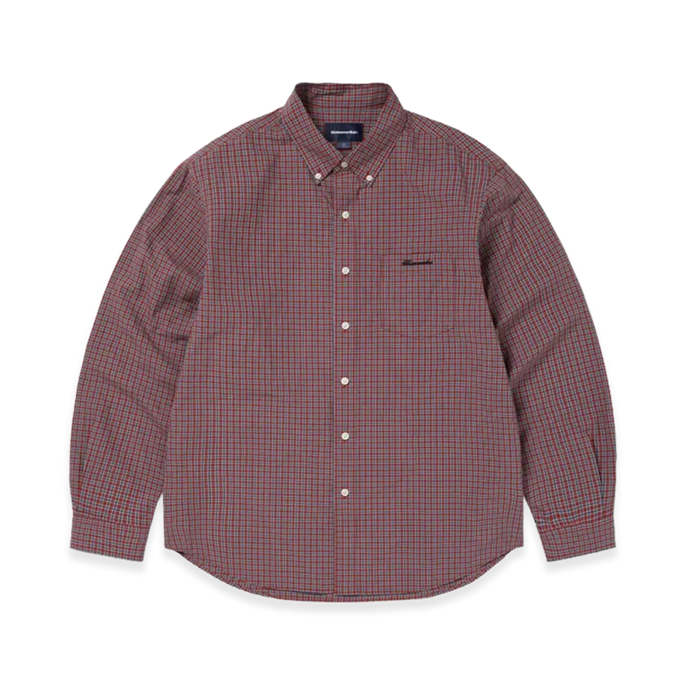 thisisneverthat Lightweight Plaid Shirt "Red"