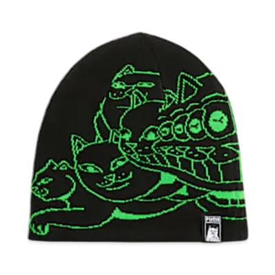 PUMA x RIPNDIP Unisex Beanie "PUMA Black-Fluro Green Pes"