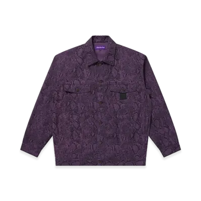 BlackEyePatch Python Patterned Tracker Jacket "Purple"