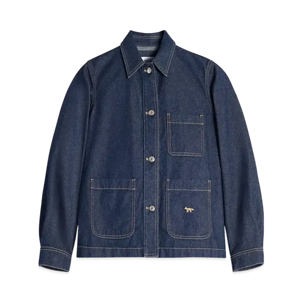 Maison Kitsune Workwear Denim Jacket "Indigo"