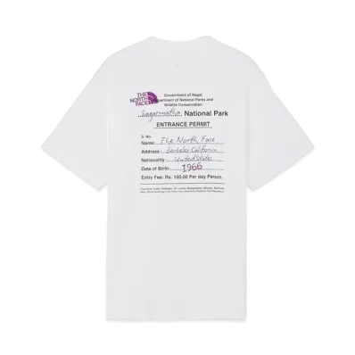 The North Face Hort Sleeve Entrance Permission Tee "White"
