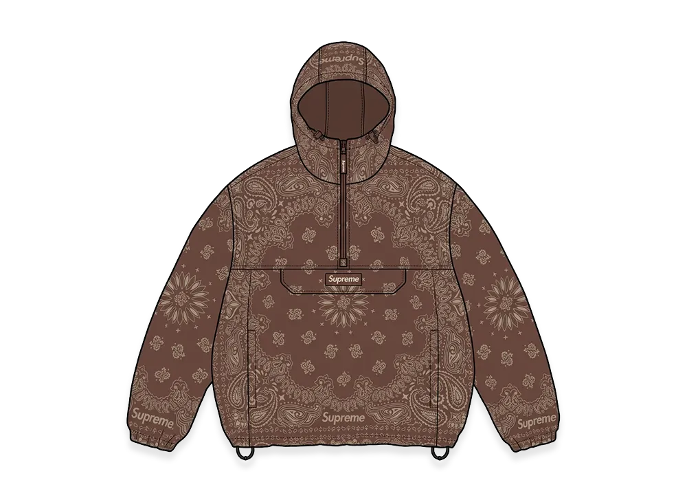 Supreme Reflective Bandana Anorak "Brown"