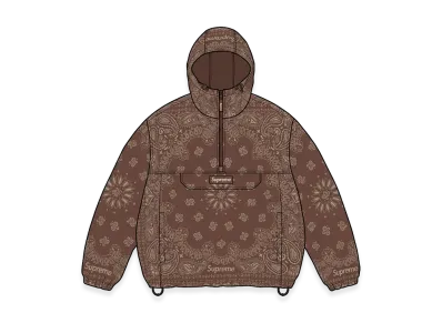 Supreme Reflective Bandana Anorak "Brown"