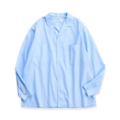 NICENESS Romeo Dead Stock Light Blue Pattern Dress Shirt "Shadow Check"