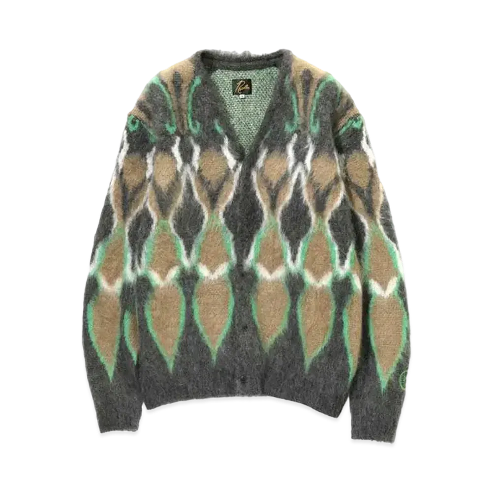 Needles x Hidden Mohair Cardigan Psychedelic "Charcoal"