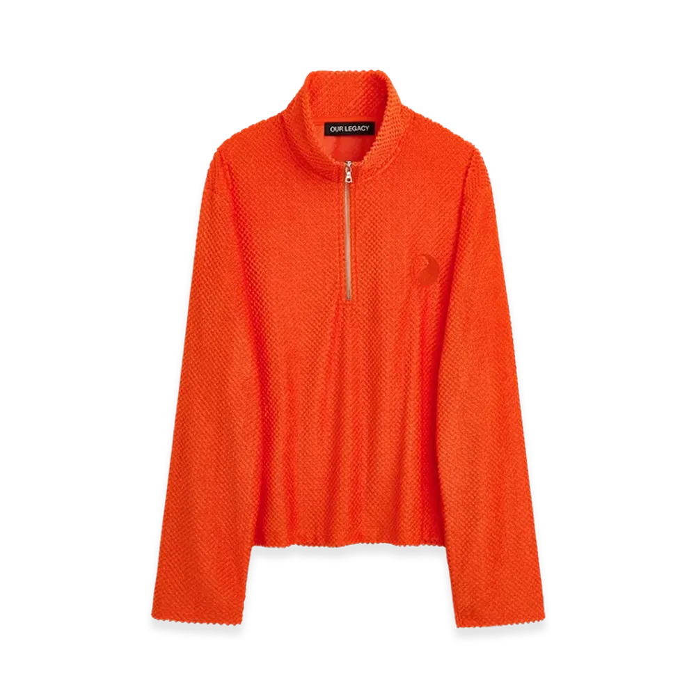 OUR LEGACY Sport Half Zip "Orange"