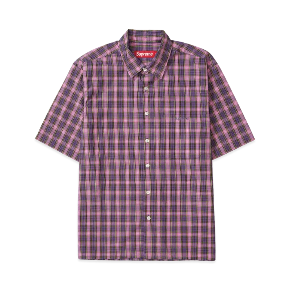 Supreme Mini Plaid S/S Shirt "Purple"