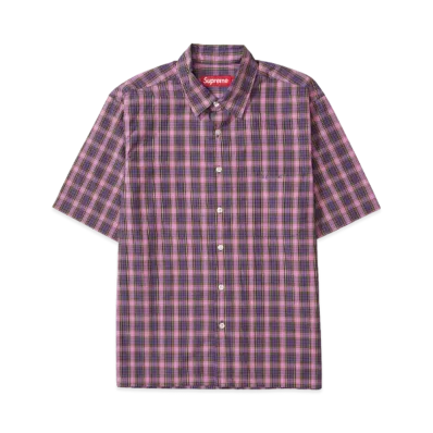 Supreme Mini Plaid S/S Shirt "Purple"