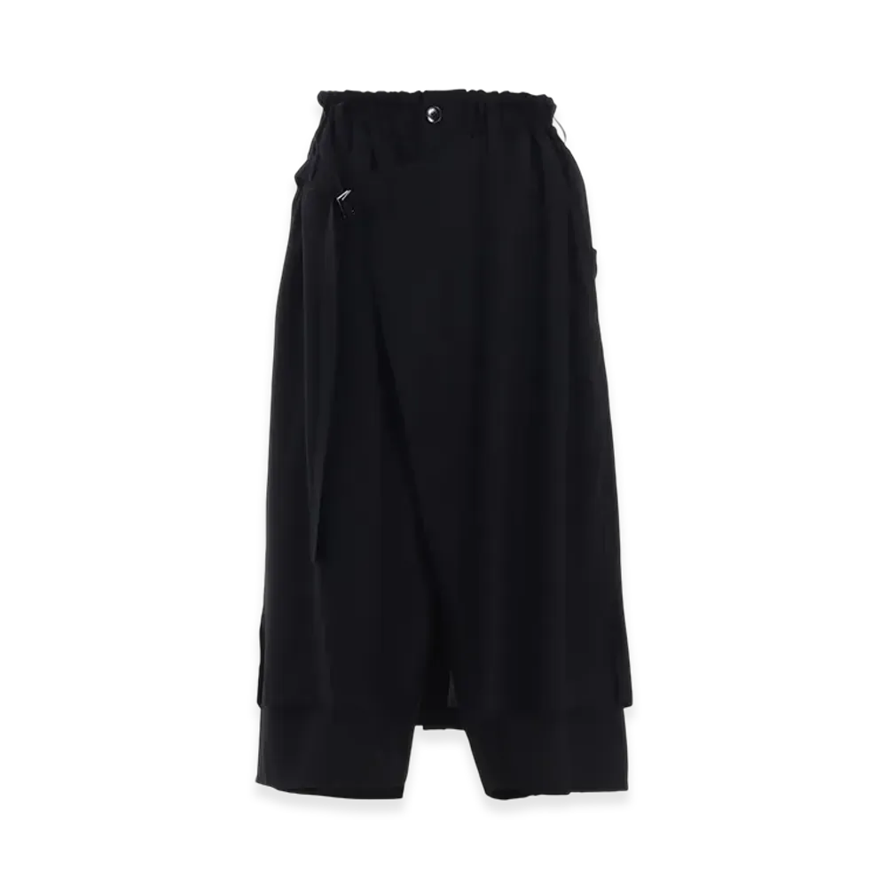 Ground Y Rayon Twill Wrap Pants "Black"