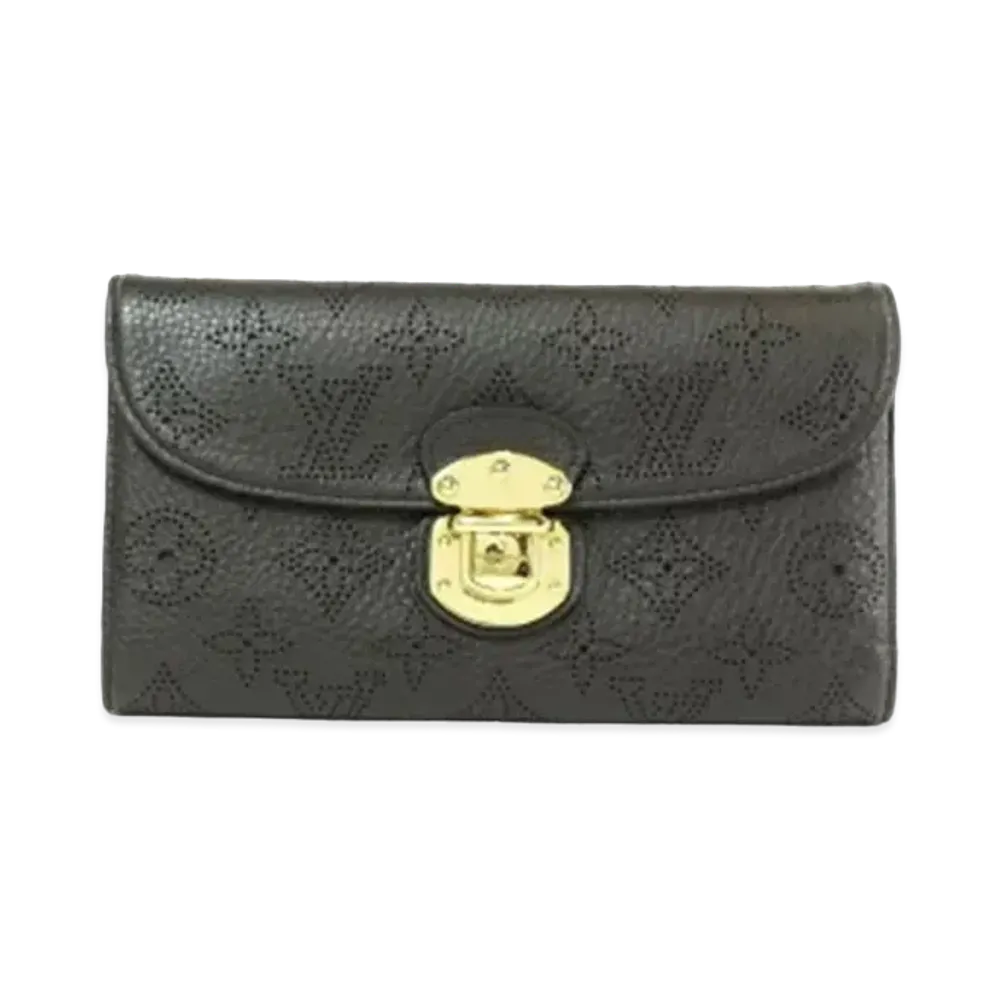Louis Vuitton Amelia Wallet Mahina "Chocolat"