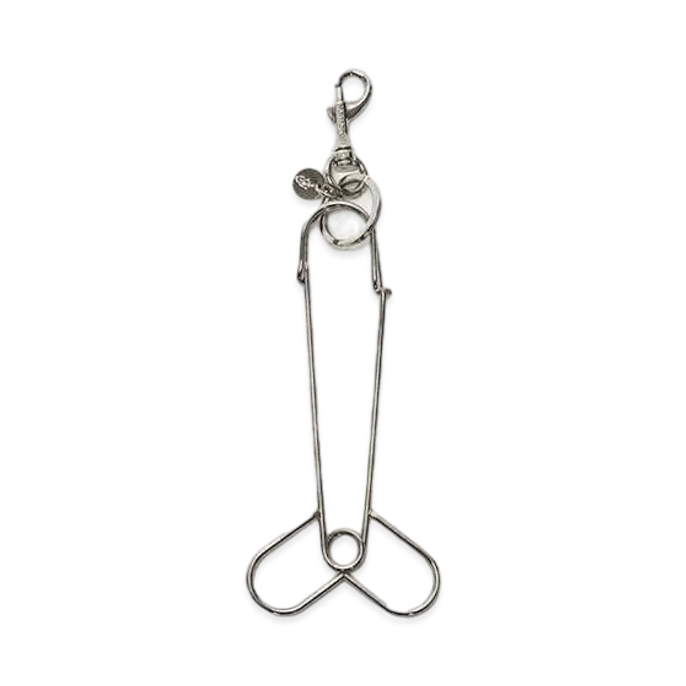 JW ANDERSON Penis Pin Keyring "Silver Tone"
