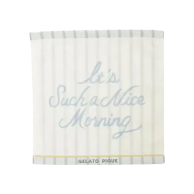 GELATO PIQUE Morning Pattern Hand Towel "Blue"