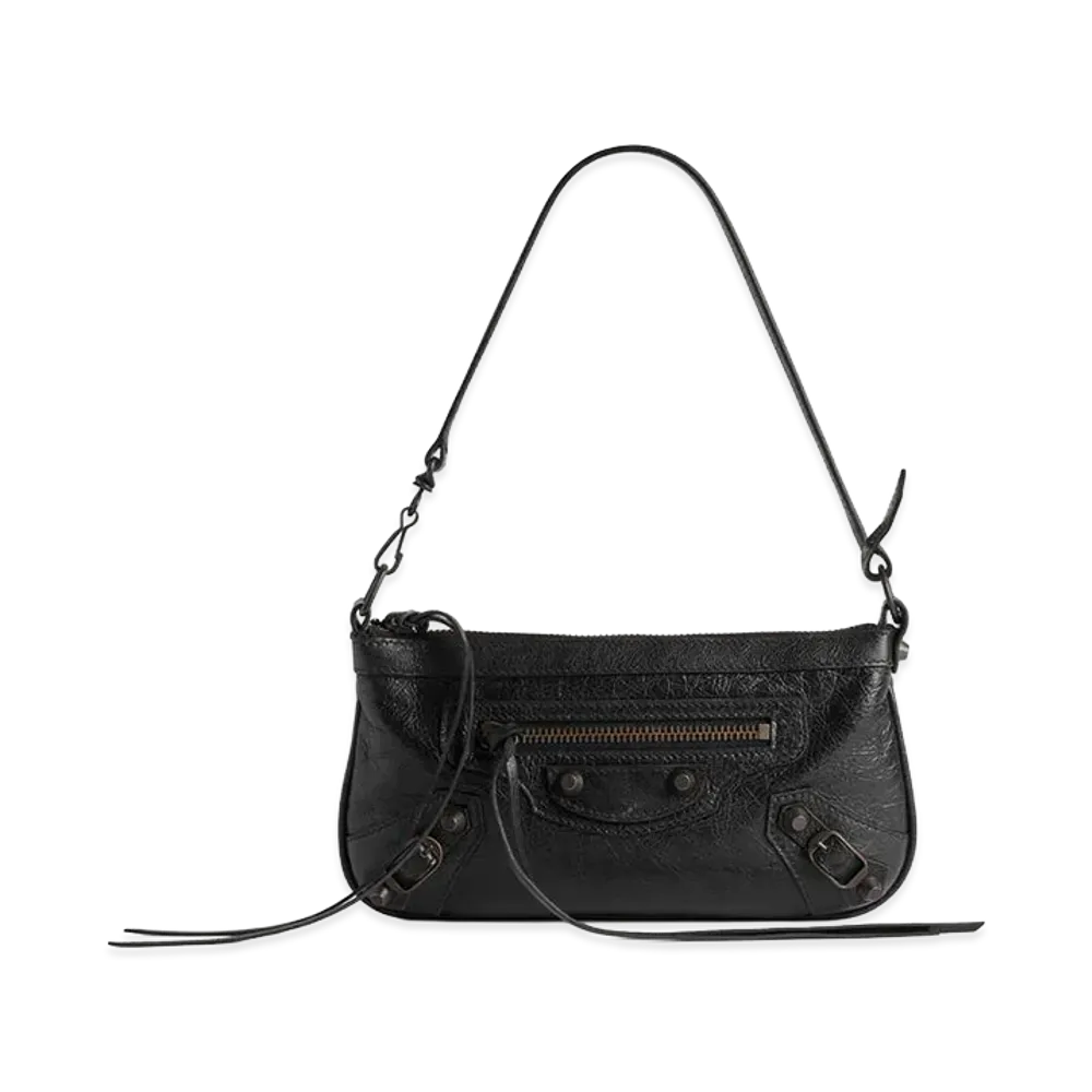 BALENCIAGA Women's Le City Pouch with Strap "Black"