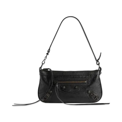 BALENCIAGA Women's Le City Pouch with Strap "Black"