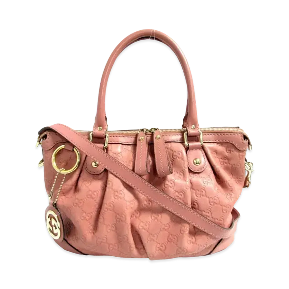 GUCCI Guccissima Sukey 2WAY Bag "Pink"