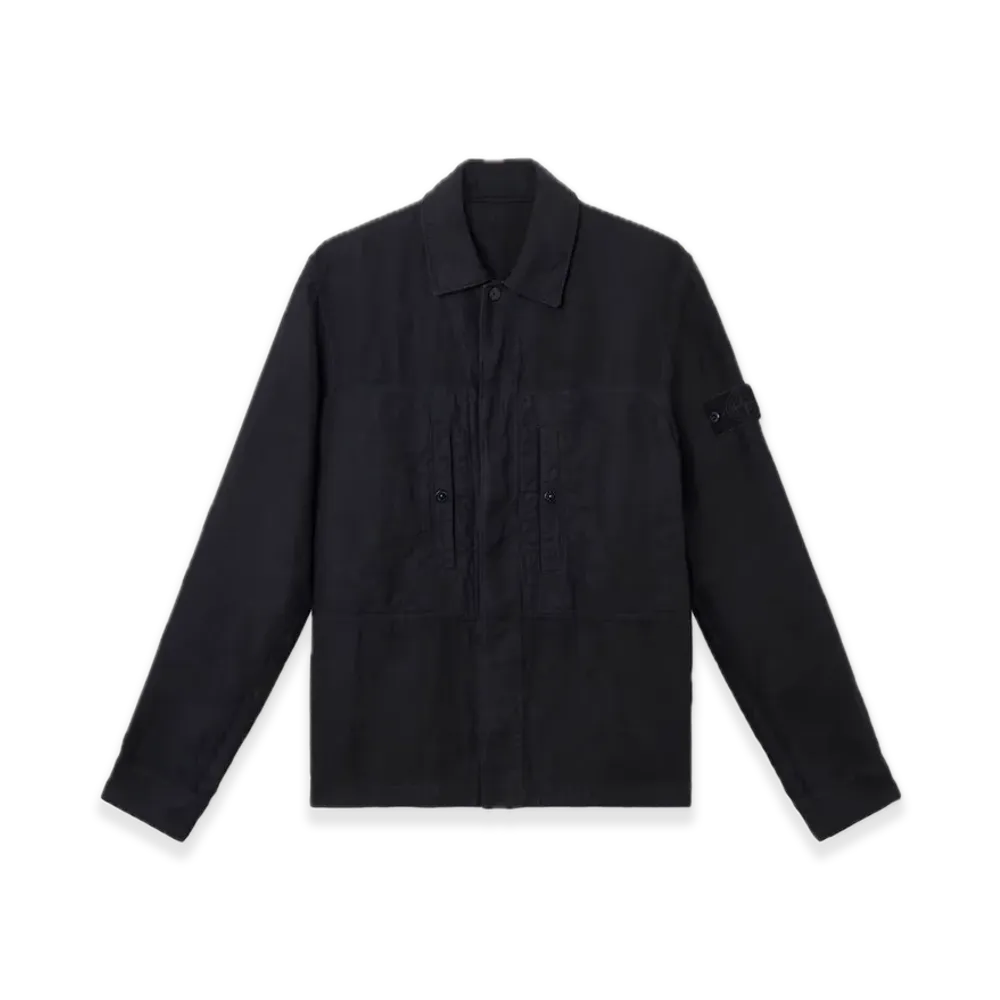 Stone Island 1200010 Diagonal Linen Stone Island Ghost "Navy Blue"