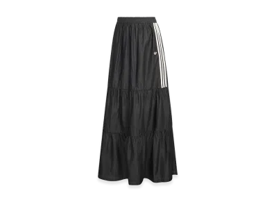 adidas Women's Summer Glow Denim Skirt "Medium Black Denim"