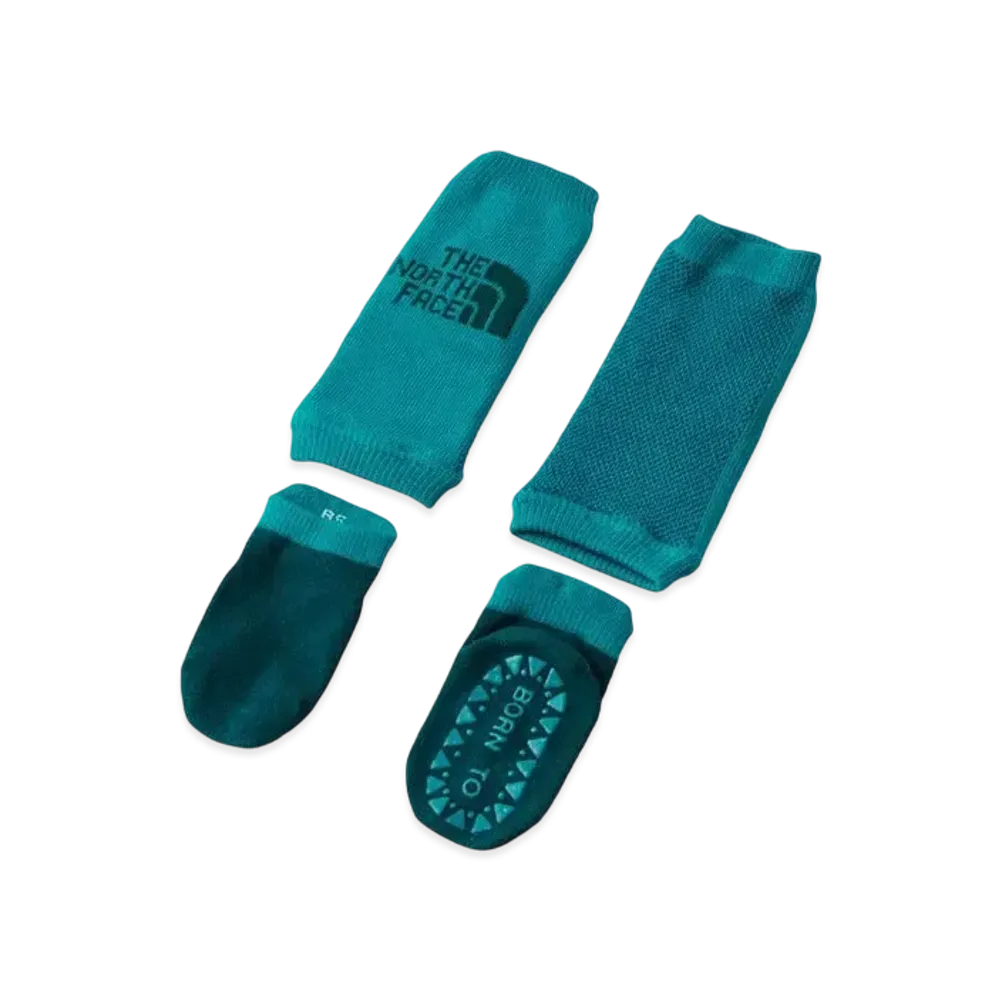 The North Face Baby Nuptse Leg Warmer & Socks Set "Alkaline Blue"