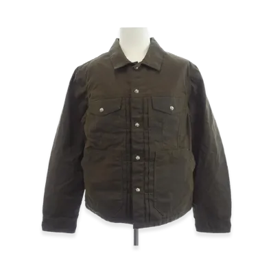 Chrome Hearts Whiplash Cross Ball Oiled Jacket "Khaki"