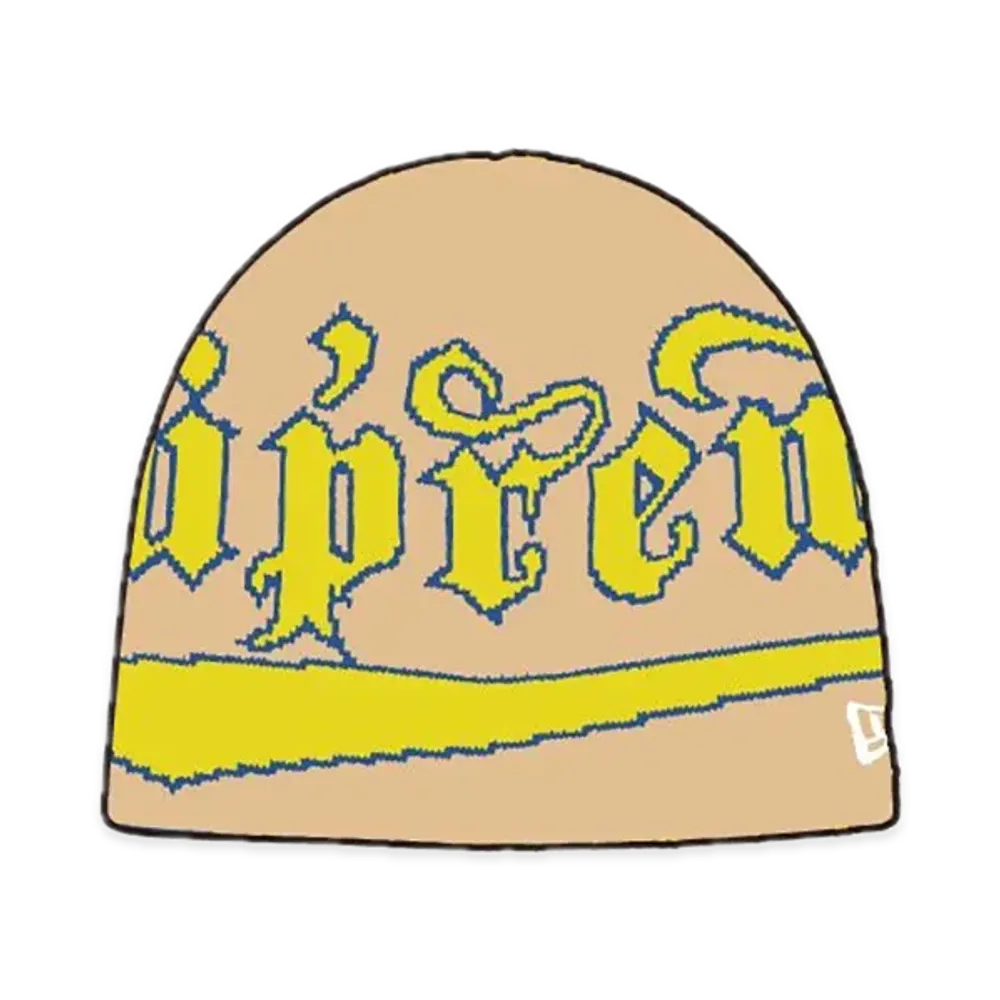 Supreme New Era Accent Beanie "Tan"