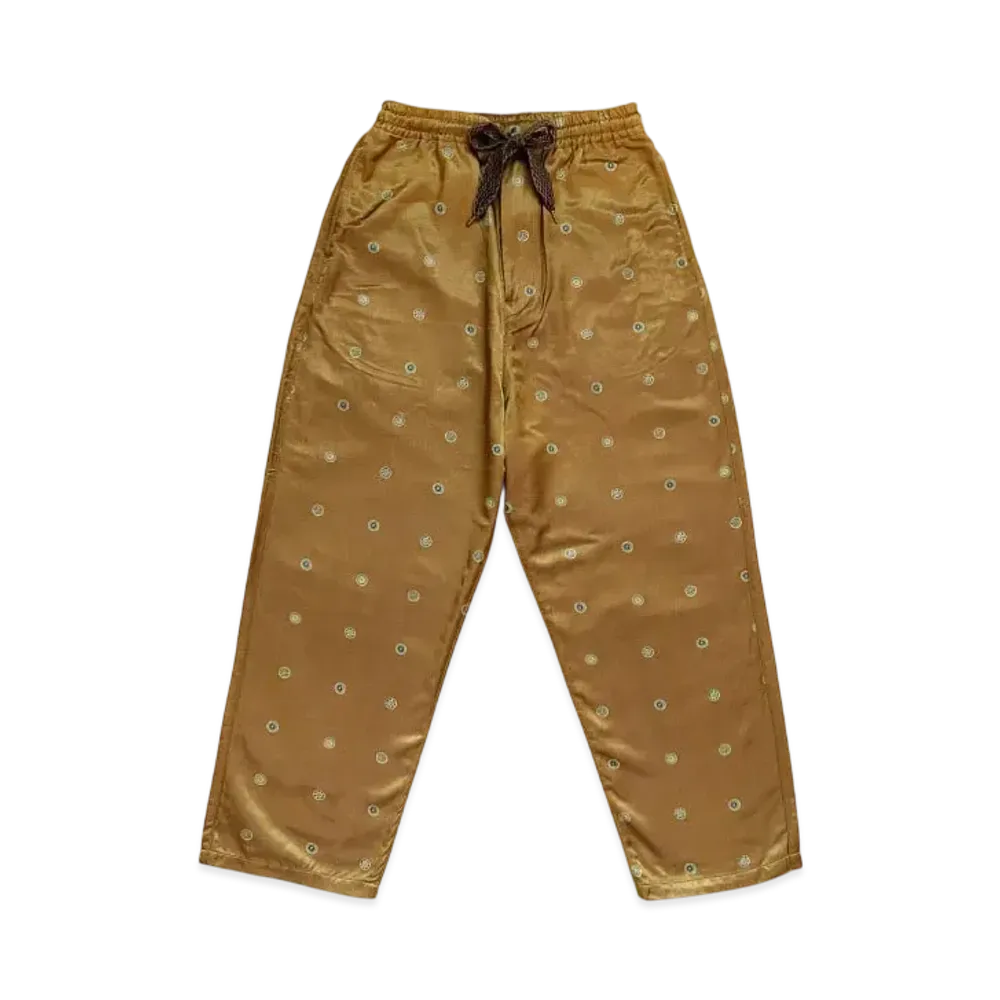 KAPITAL Cotton Rayon Fleece Lining Easy Pants "Gold"
